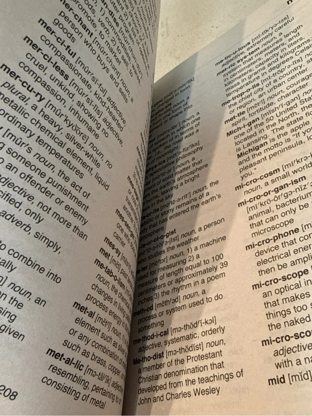 A student’s dictionary